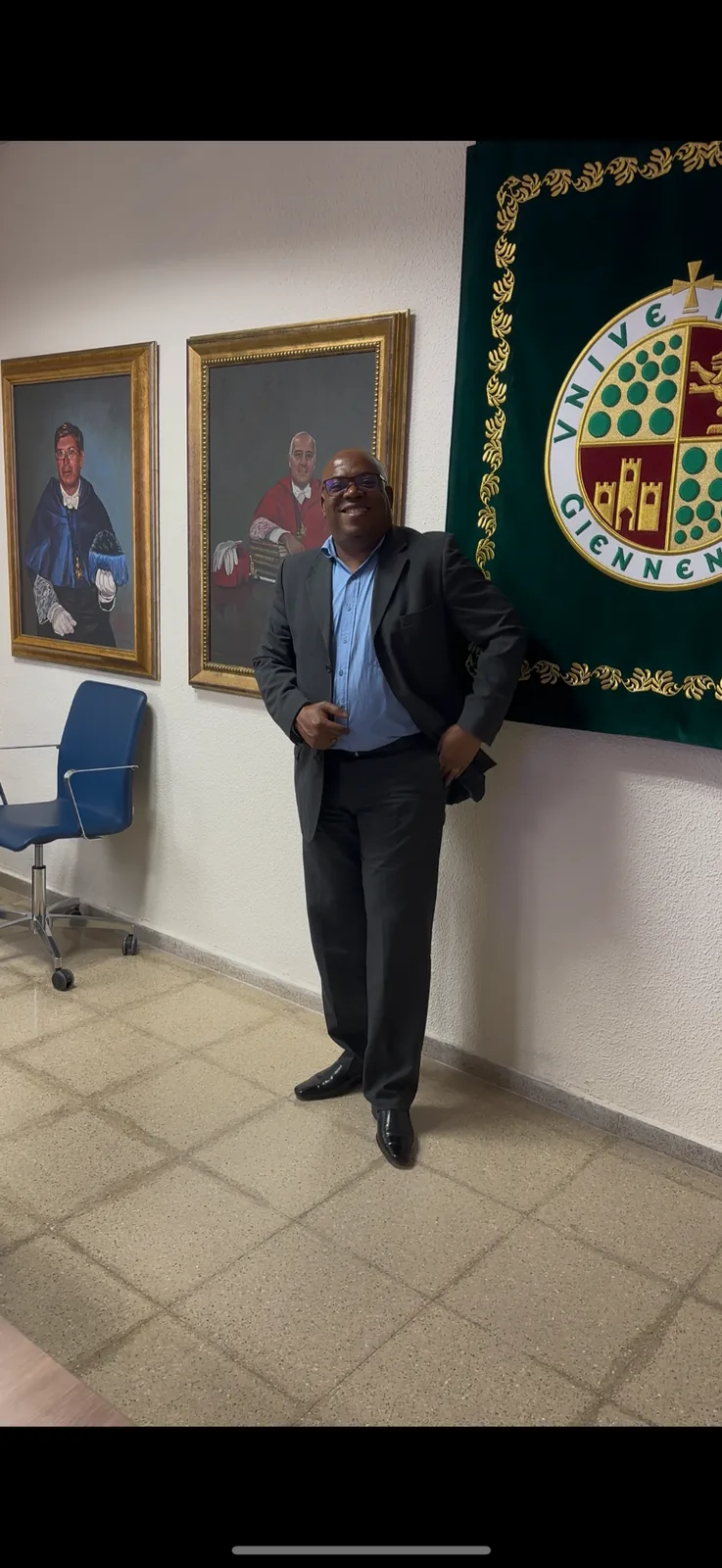 Yackson Eustaquio Chaverra Mena en espacio institucional