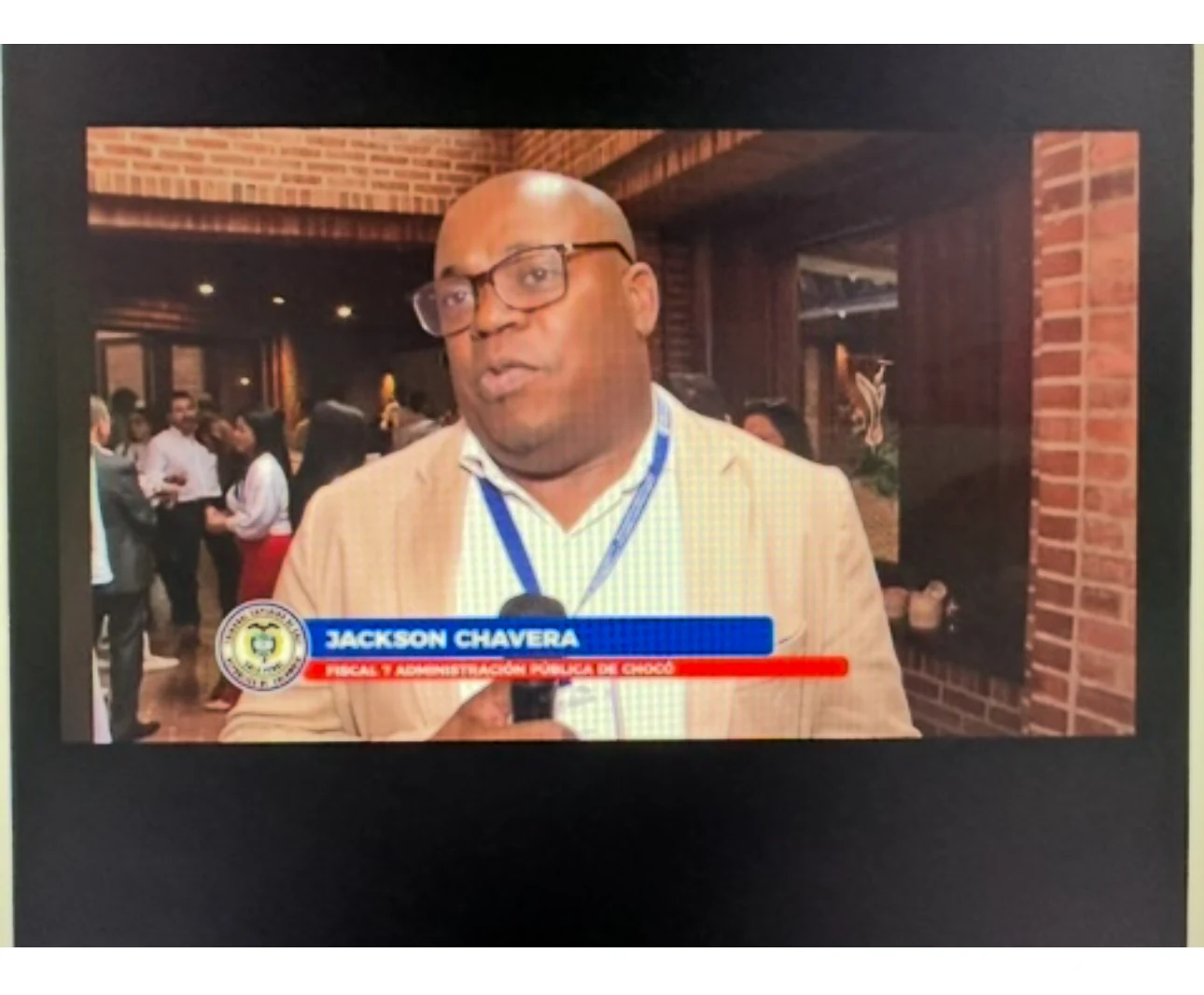 Yackson Eustaquio Chaverra Mena en entrevista durante congreso
